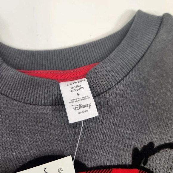 3 for $30! Joe Fresh Disney Toddler Size Mickey Mouse  Sweatshirt - Picture 5 of 6